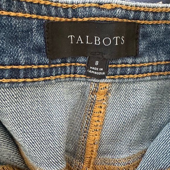 Talbots Denim Midi Skirt. Size 8 - Picture 2 of 3